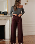Pantalon Eddie bordeaux