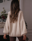 Pull Collynn torsadé beige