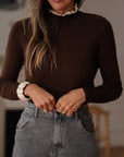 Pull Rachel marron