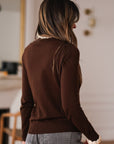 Pull Rachel marron