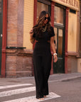 Combi-pantalon Ysé noire (PRÉCOMMANDE)