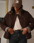 Veste May matelassée marron