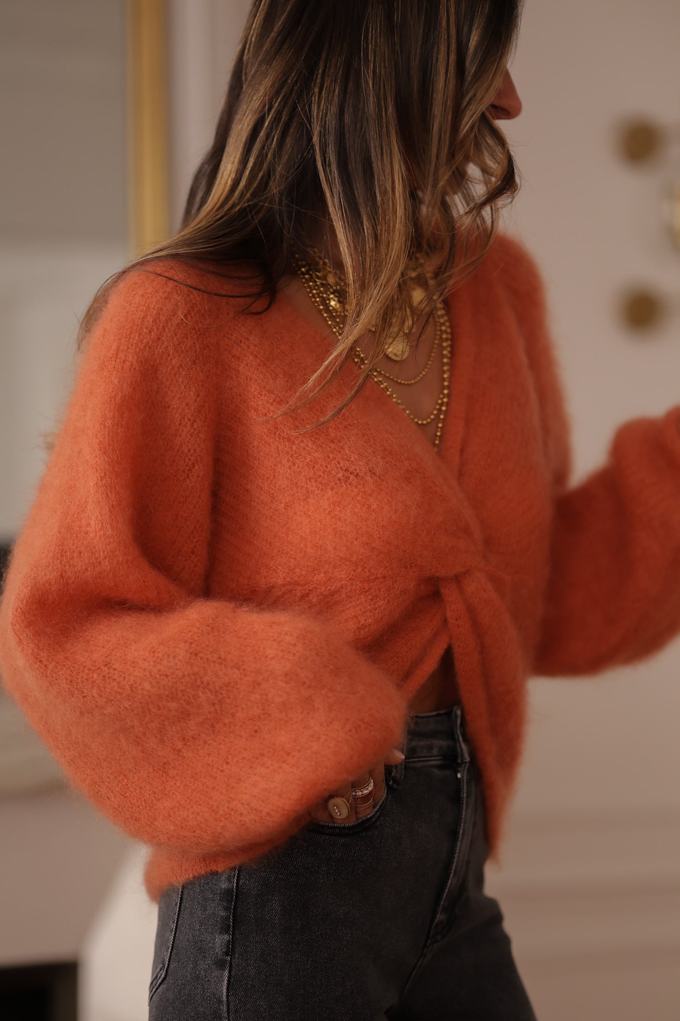 Pull Maury terracotta