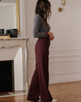 Pantalon Eddie bordeaux