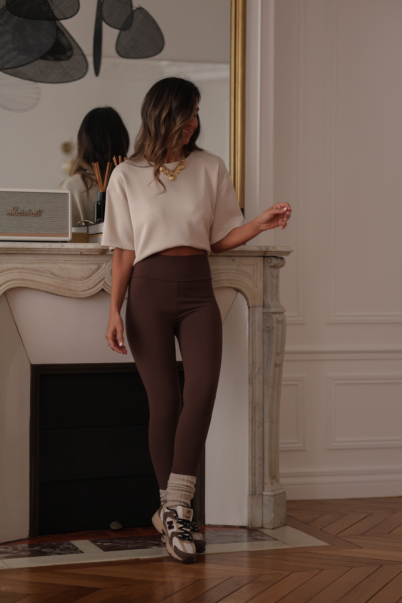 FUTURO FASHION Legging Court De Sport - Taille Haute Empicement Gainant Lwp34 Bleu Marine 46  69b1c67b 7e67 58d7 A4ba 18c3e290c3c1