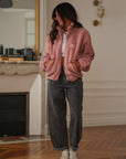 Veste polaire Gia rose