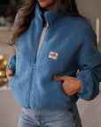 Veste polaire Johane bleu