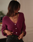 Gilet Harlow prune