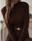 Pull Rachel marron