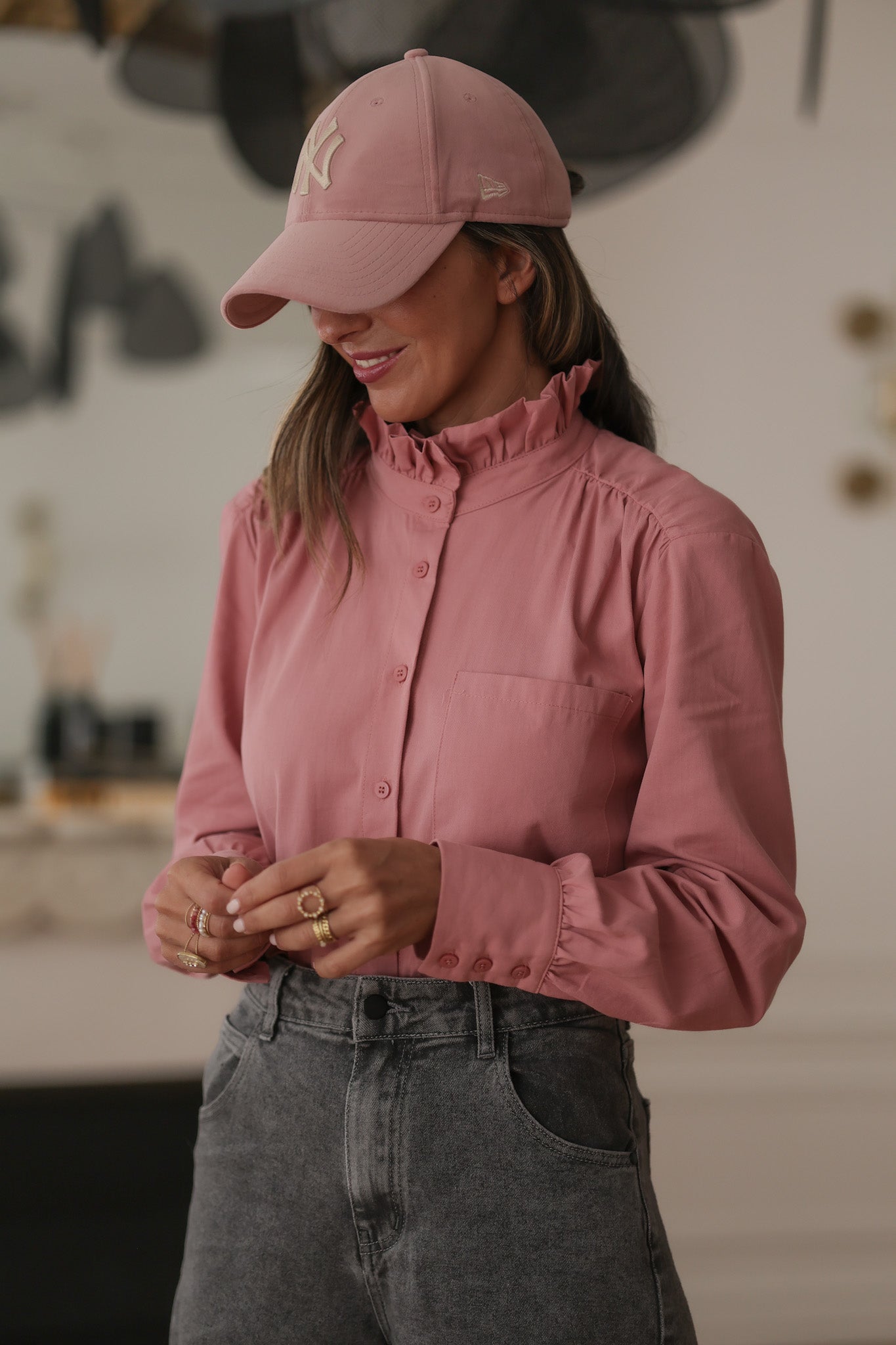 Chemise Mila rose