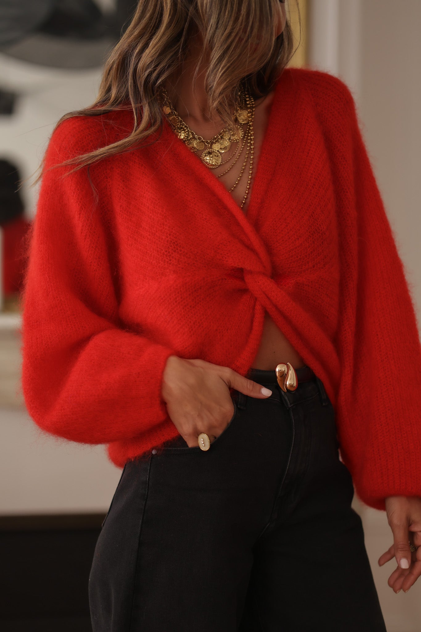 Pull Maury rouge