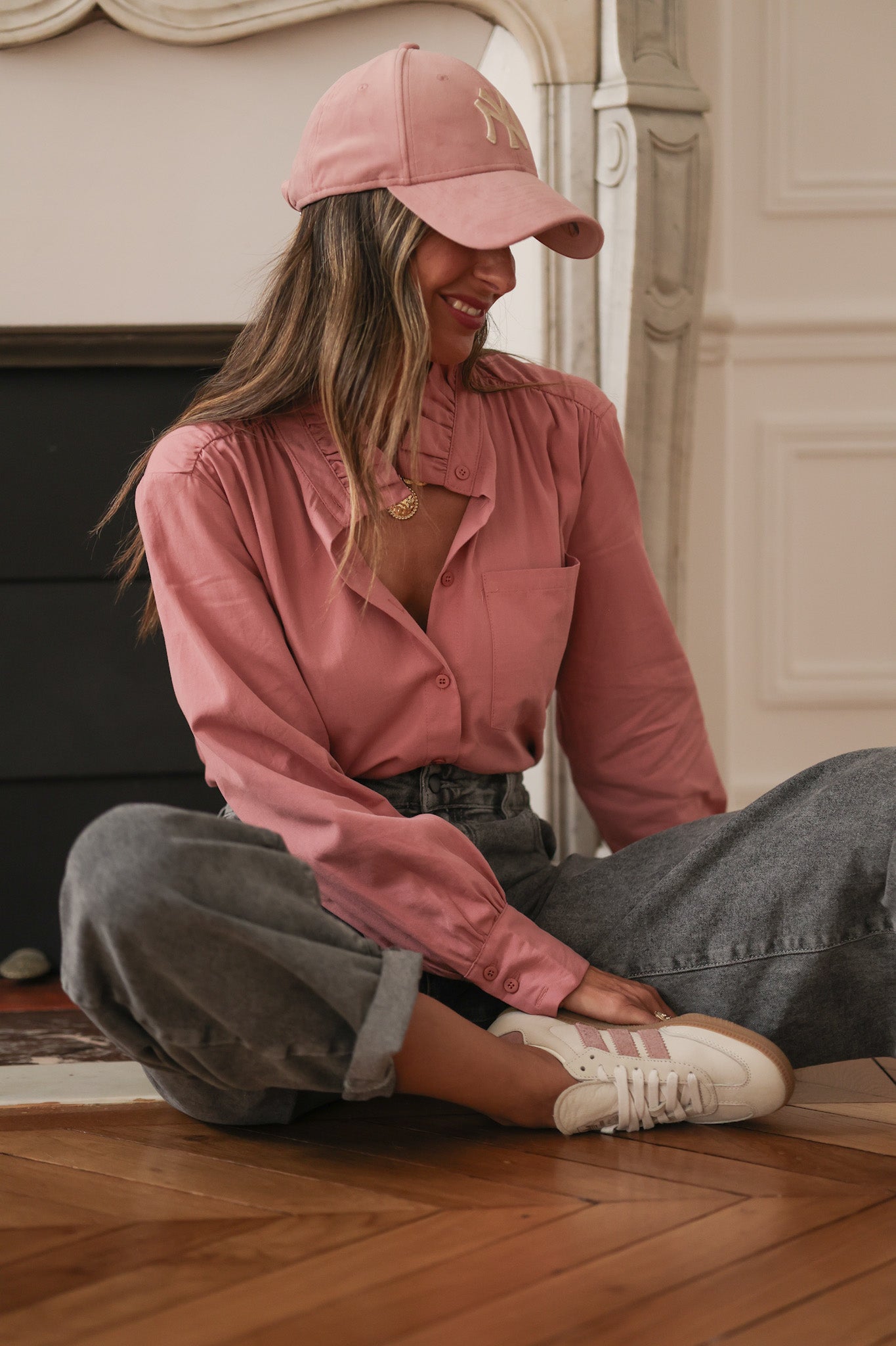 Chemise Mila rose