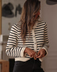Gilet Garance marinière
