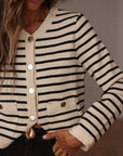 Gilet Garance marinière