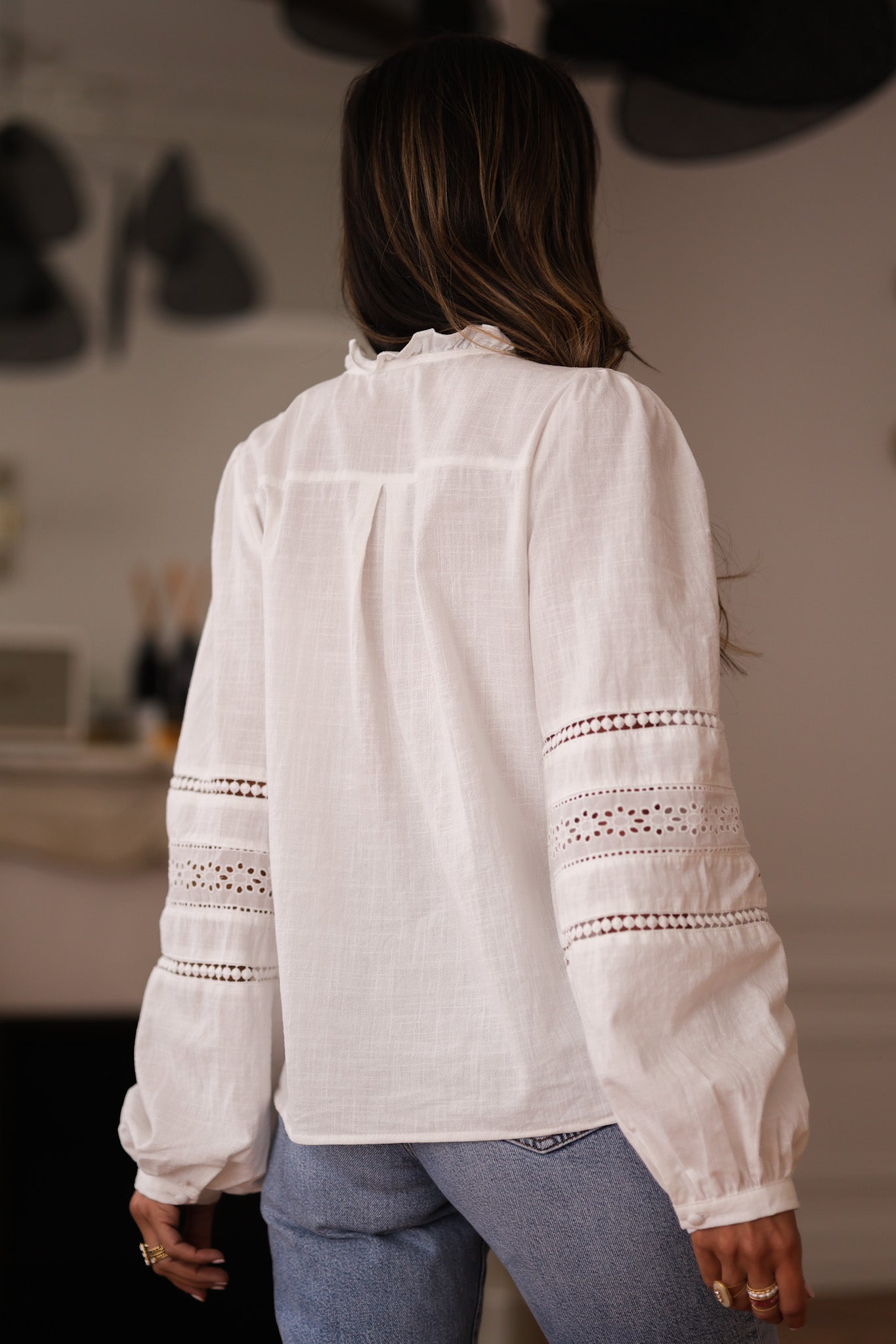 Blouse Léane blanche
