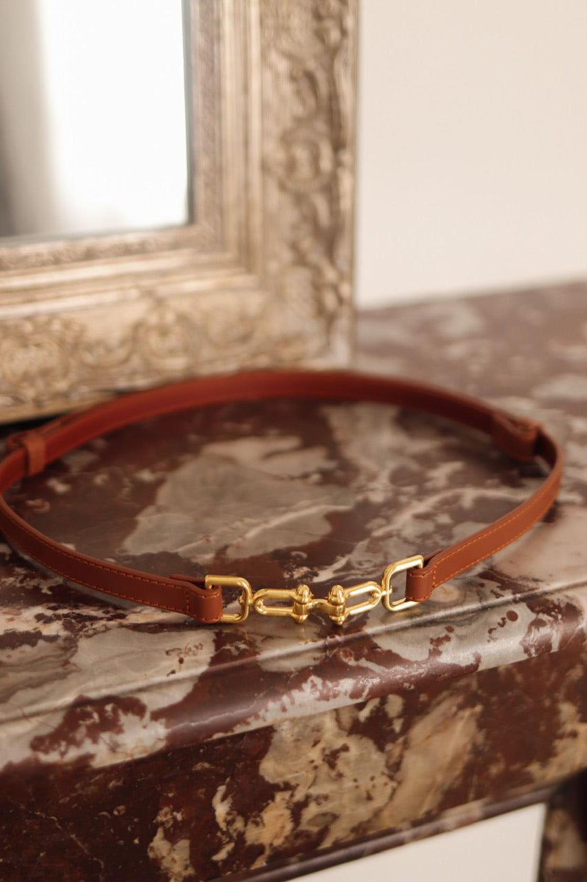Ceinture Andy camel en cuir