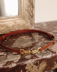 Ceinture Andy camel en cuir