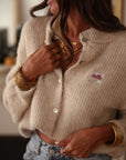 Gilet Flavie beige
