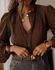 Blouse Léane marron