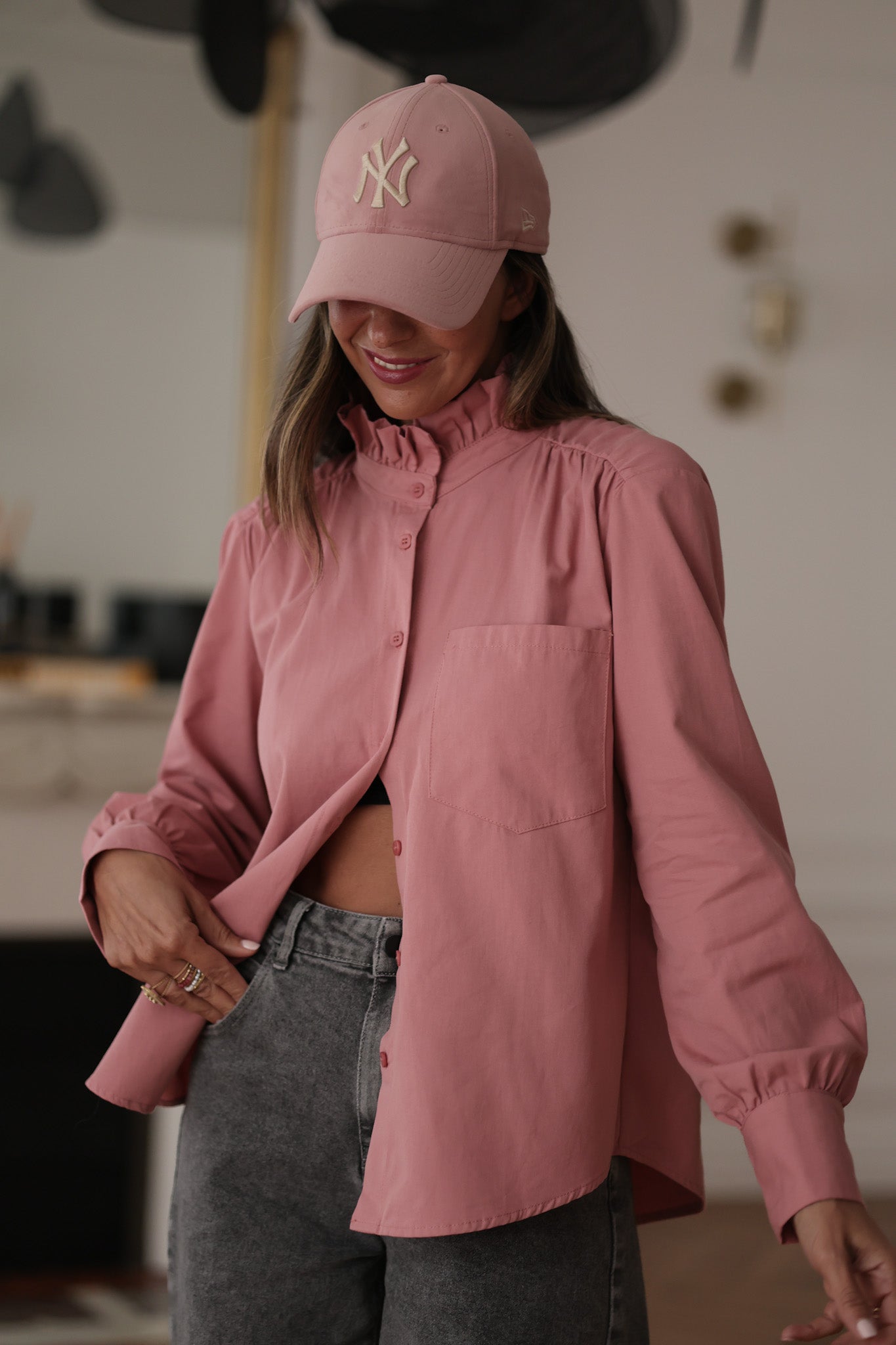 Chemise Mila rose