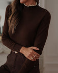 Pull Rachel marron