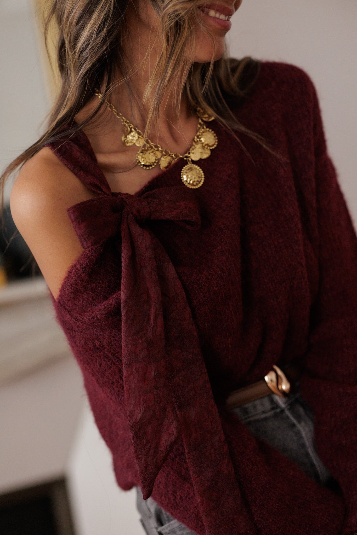 Pull Inara bordeaux