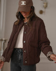 Veste May matelassée marron