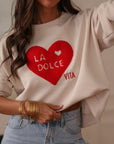 Sweat Dolce vita beige