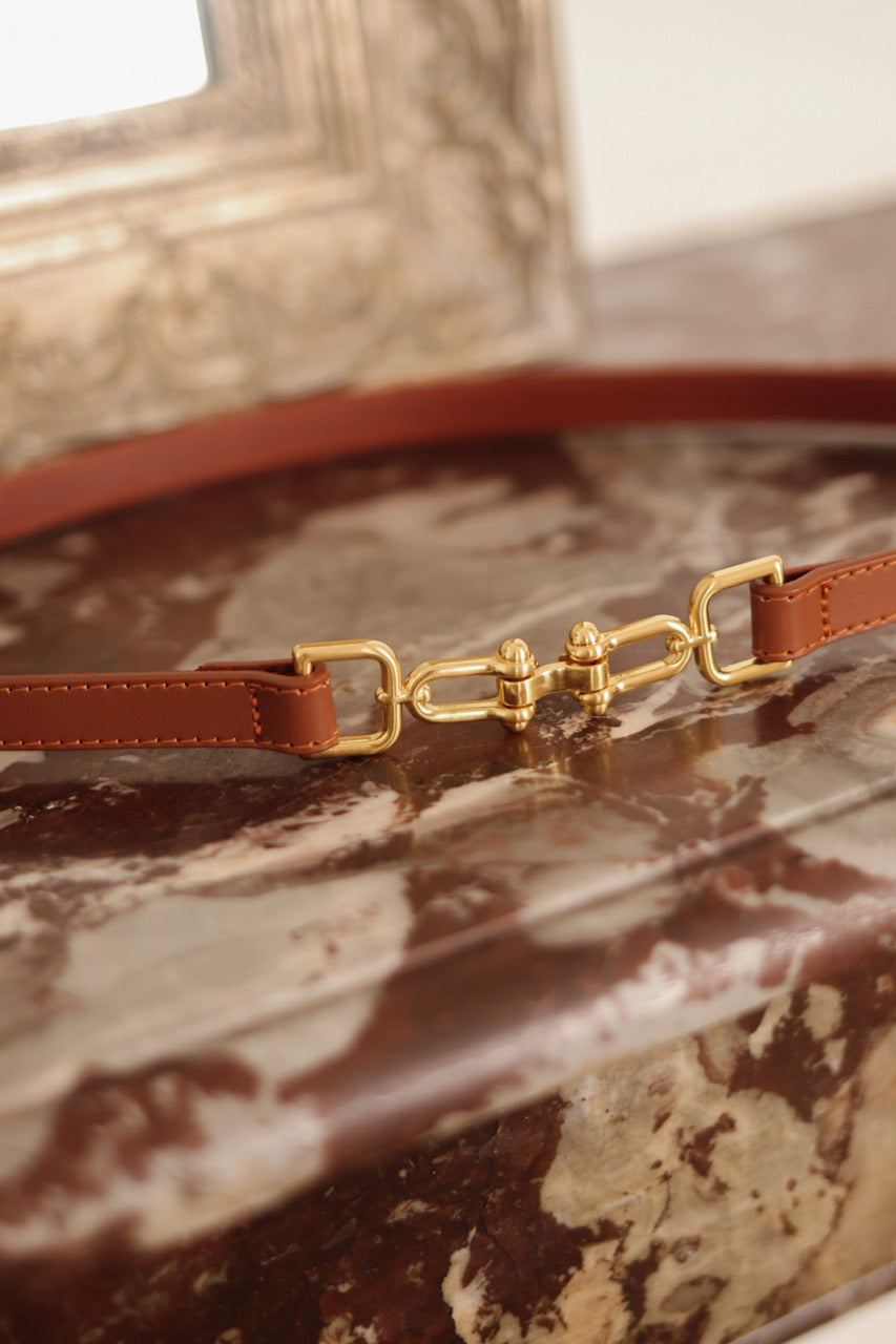 Ceinture Andy camel en cuir