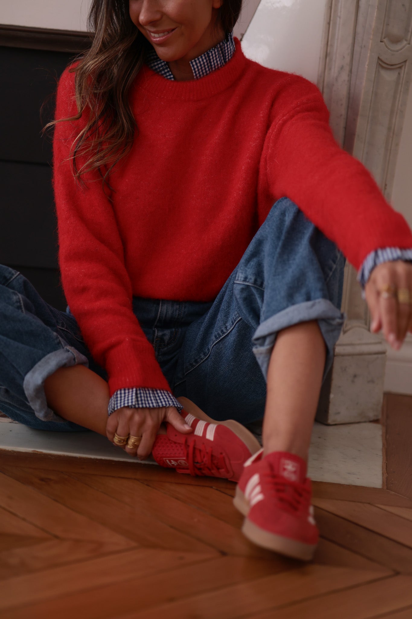 Pull Vintage Sportif Sugar 'n Spice - Rouge Foncé - Taille 10 - 100% Acrylique - Neuf Avec étiquettes