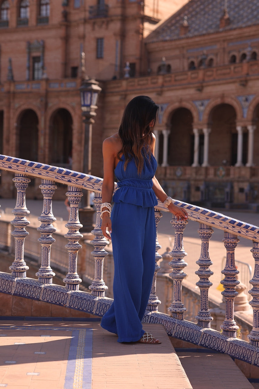 Pantalon Pepy bleu royal