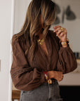 Blouse Léane marron