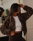 Veste polaire Johane léopard