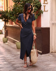 Robe Gaby bleu marine