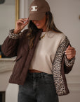 Veste May matelassée marron