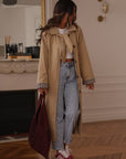 Trench long Sixtine beige
