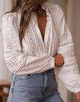 Blouse Léane blanche