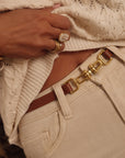 Ceinture Andy camel en cuir