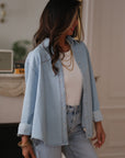 Chemise Evie en jean bleu clair