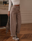 Jean balloon Riven taupe