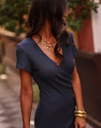 Robe Gaby bleu marine