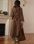 Trench long Sixtine marron