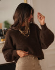 Pull Oria marron