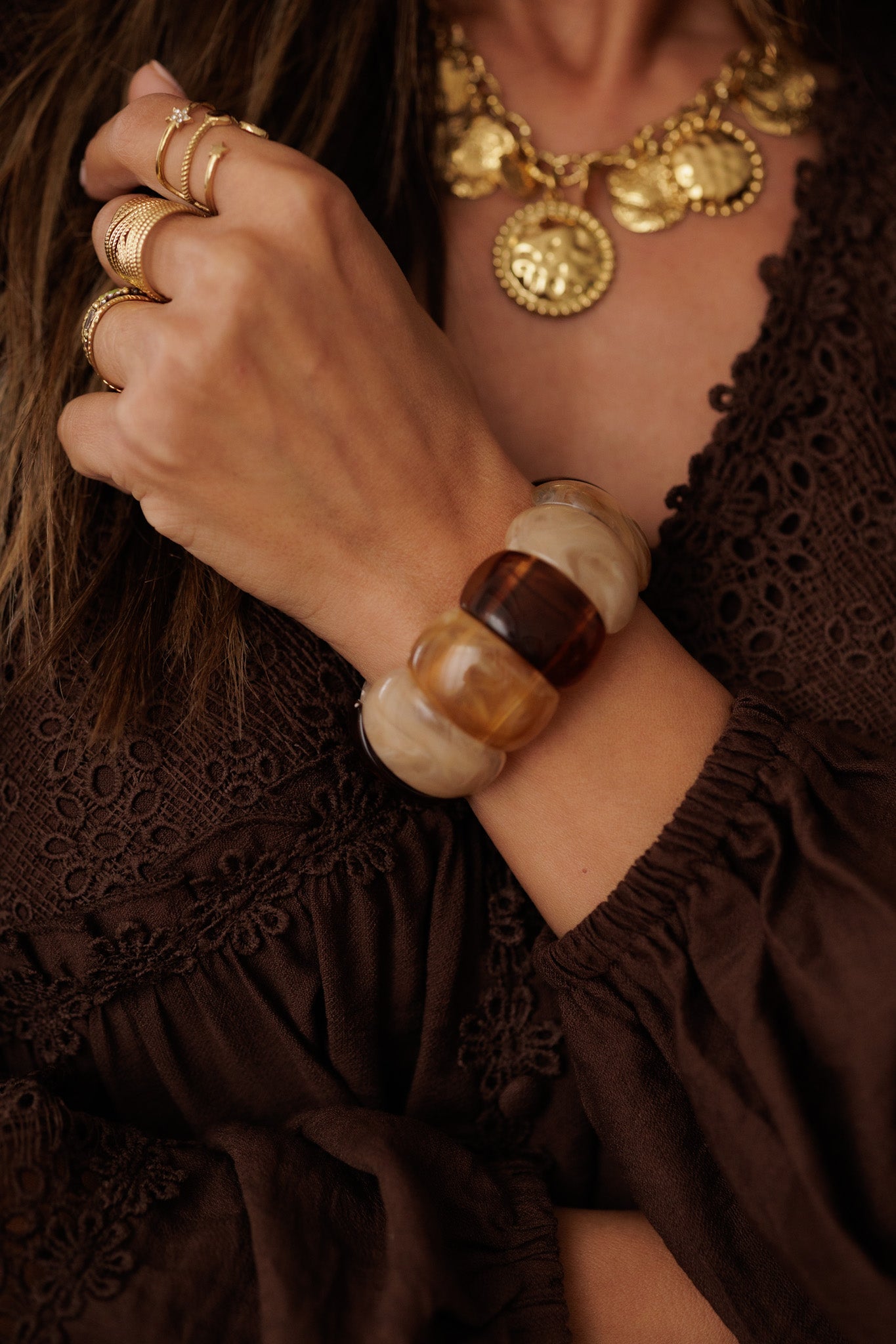 Bracelet Seville marron