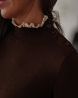 Pull Rachel marron