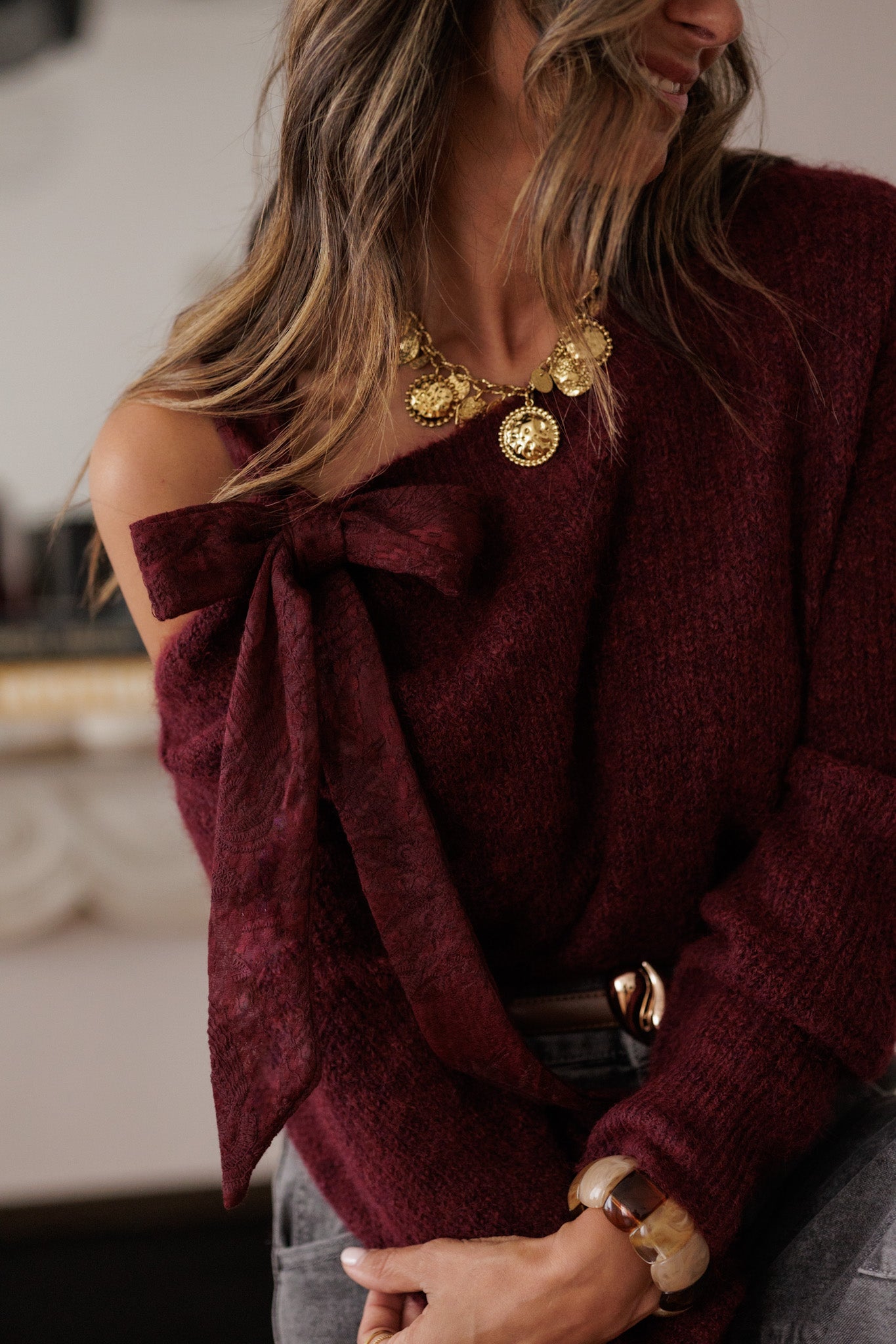 Pull Inara bordeaux