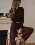 Pull Rachel marron