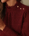 Blouse Margot bordeaux