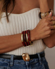 Bracelet Ambre bordeaux