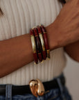 Bracelet Ambre bordeaux